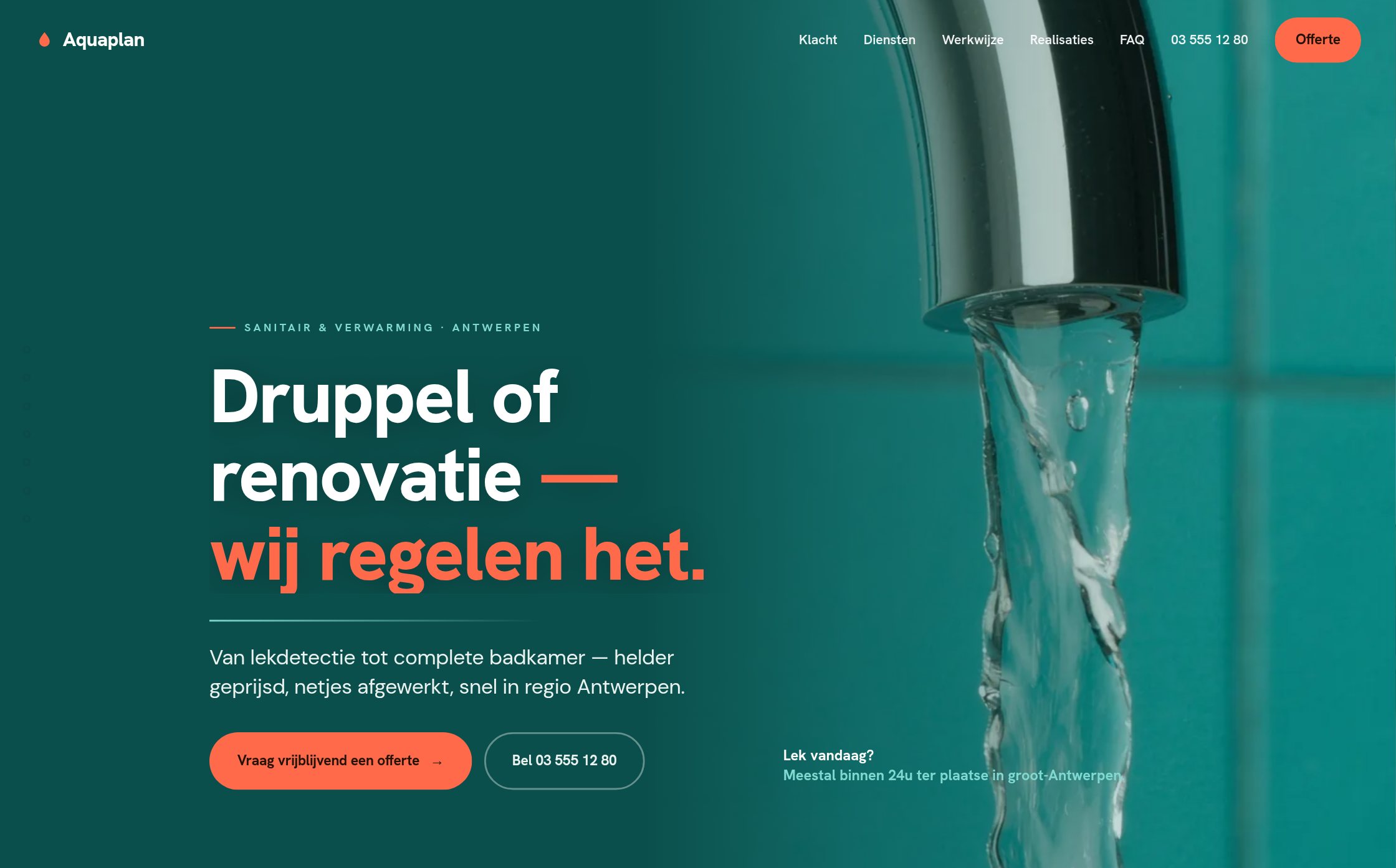 Website voor loodgieters