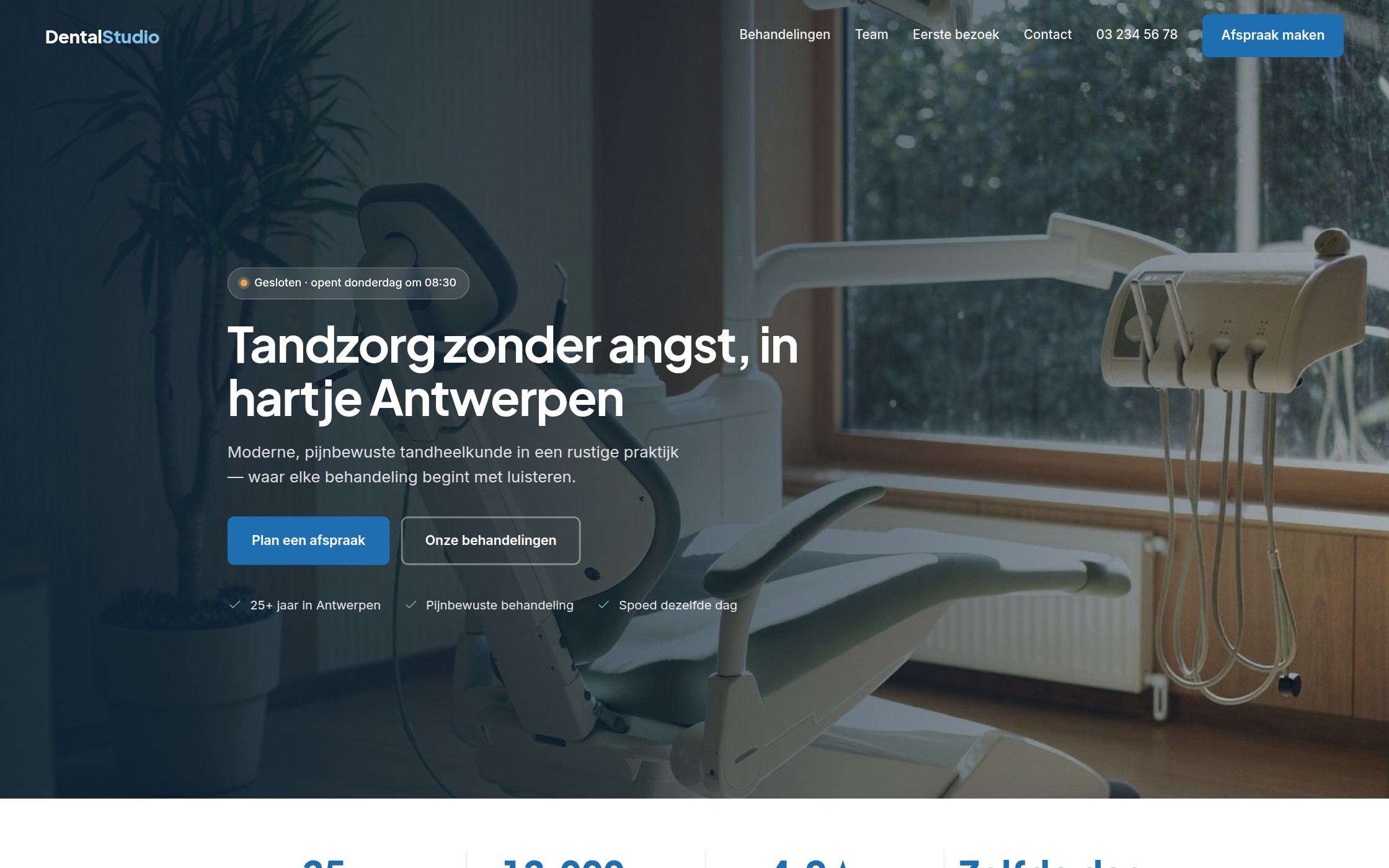 Website voor tandartsen