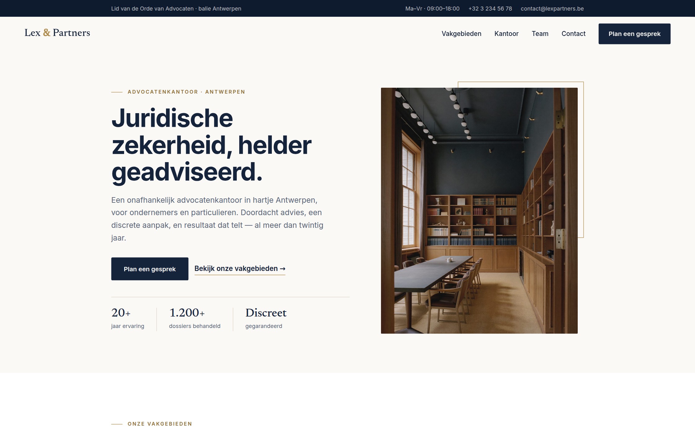 Website voor advocaten