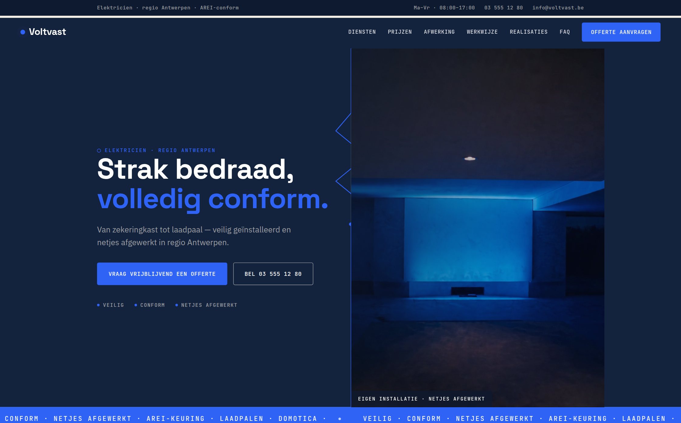 Website voor elektriciens